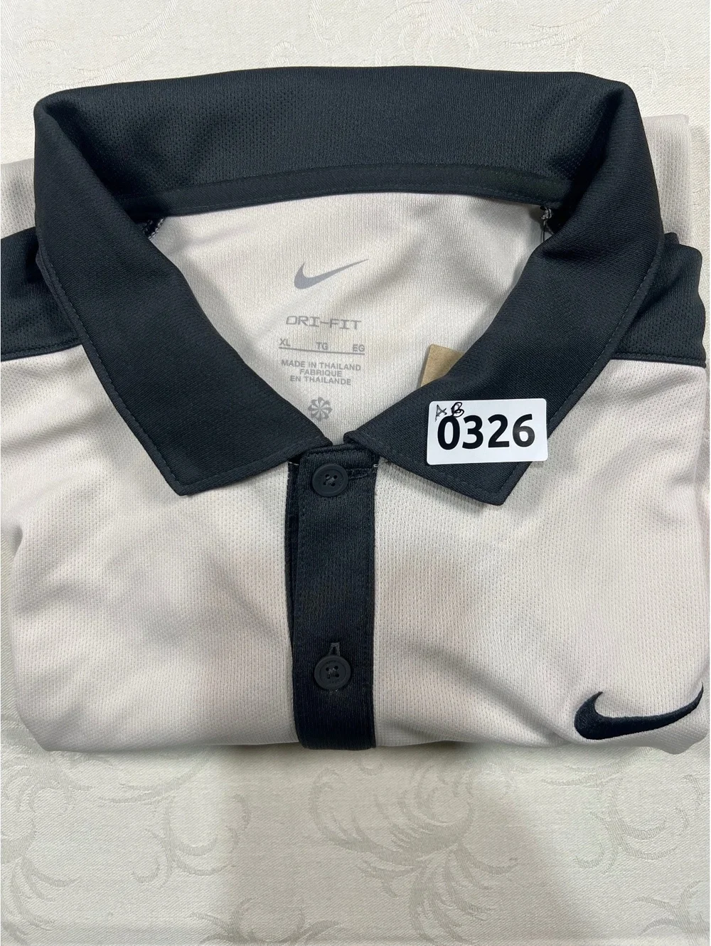Mens Nike Victory Blocked Golf Polo Orewood Brown Anthracite Size XL